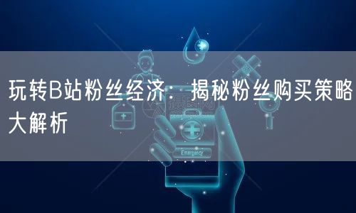 玩转B站粉丝经济：揭秘粉丝购买策略大解析