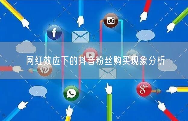 网红效应下的抖音粉丝购买现象分析