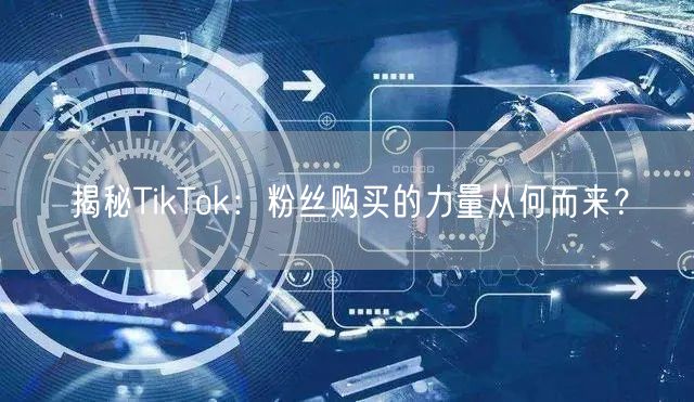 揭秘TikTok：粉丝购买的力量从何而来？