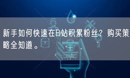 新手如何快速在B站积累粉丝？购买策略全知道。