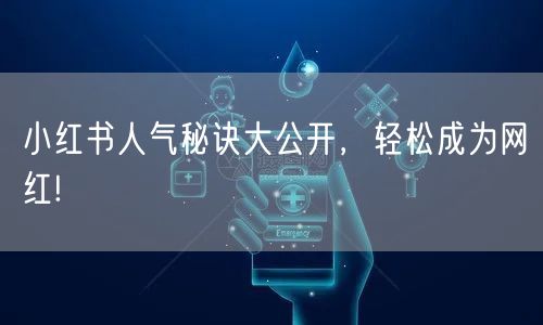 小红书人气秘诀大公开，轻松成为网红!