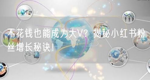 不花钱也能成为大V？揭秘小红书粉丝增长秘诀！