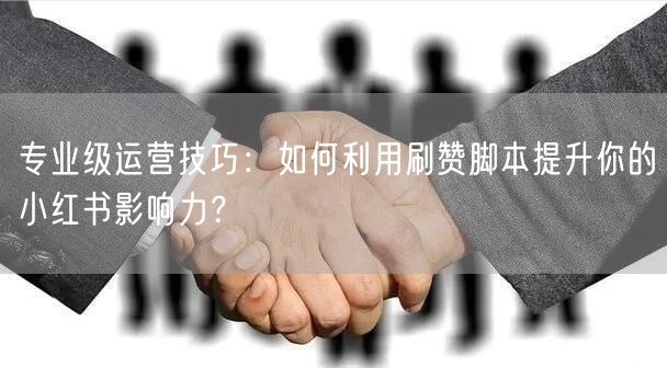 专业级运营技巧：如何利用刷赞脚本提升你的小红书影响力？