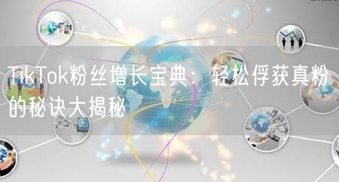 TikTok粉丝增长宝典：轻松俘获真粉的秘诀大揭秘