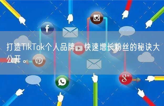 打造TikTok个人品牌，快速增长粉丝的秘诀大公开。